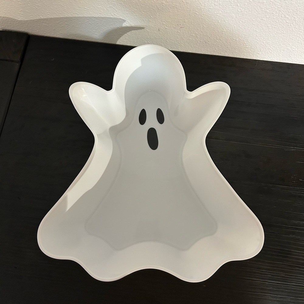 White Ghost Shaped Dish